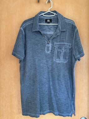 Men’s Rock Republic dark blue polo